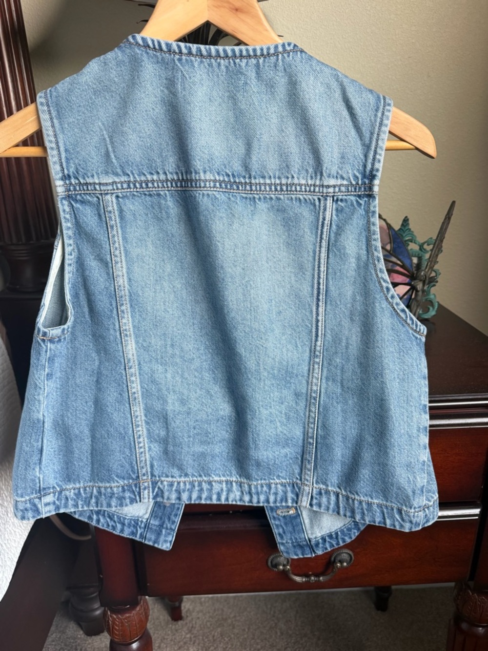 Madewell Blue Denim Vest with Classic Label - Picture 4 of 5